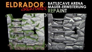 Schleich ® Eldrador ® Creatures  BattleCave Arena Extension Mauer  Repaint mit Moos Effekt [upl. by Fitzsimmons]