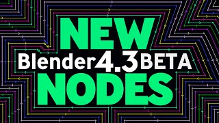 New Geometry Nodes in Blender 43 BETA [upl. by Eliason]