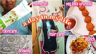 a day in my life ft haircare amp skincare  mama Earth face wash review  long and healthy hair tips [upl. by Nojid588]