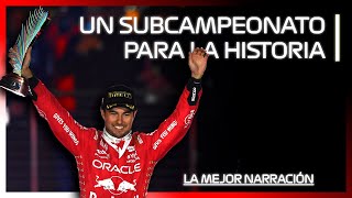 El SUBCAMPEONATO de CHECO PÉREZ La Mejor Narración  GP de Las Vegas 2023  F1FD [upl. by Boff623]