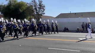 The Norco High School Blue Diamond Brigade at the 2024 Placentia Heritage Band Review [upl. by Aicilav366]