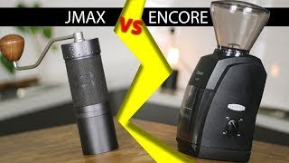 1zpresso JMax vs Baratza Encore  Manual vs Electric Grinder [upl. by Vonny939]