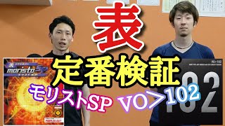 【卓球】「表ソフトの定番ラバー」モリストSPとVO＞102徹底検証！用品レビュー [upl. by Adiell138]