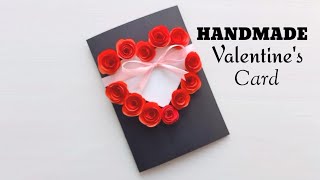 Simple amp Easy handmade Valentines day Craft  DIY  Special Valentines Day Greeting Cards [upl. by Marras]