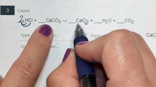 HCl  CaCO3 → CaCl2  H2O  CO2 [upl. by Aicatsana655]