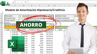 🔴 Excel Descargable  El Método Secreto para Pagar la Hipoteca en la Mitad del Tiempo  Amortización [upl. by Sharline]