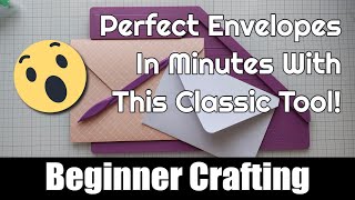 Crafters Companion  The Enveloper Tool  Easiest way to make envelopes for beginner crafters [upl. by Nahshunn]