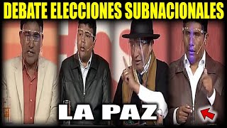 Debate Elecciones Subnacionales 2021 Gobernación de La Paz [upl. by Neeluj]