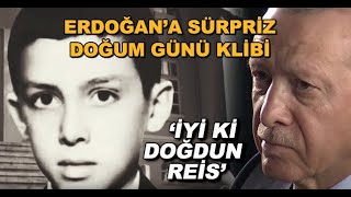 CUMHURBAŞKANI ERDOĞANA DOĞUM GÜNÜ SÜRPRİZİ Doğum günü için hazırlanan klibi izledi [upl. by Immij]