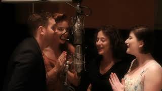 Michael Bublé  Jingle Bells feat The Puppini Sisters Studio Clip [upl. by Kutzenco]