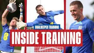 This Is How England Goalkeepers Train For A Match  Inside Training  Goalkeepers [upl. by Roswell876]