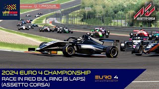 2024 Euro 4 Championship  Race in Red Bull Ring 6 laps  Assetto Corsa [upl. by Nared]