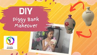 Piggy Bank Painting  Piggy Bank Makeover Ideas  DIY Coin Bank Decoration and Coloring Fun [upl. by Orland950]