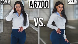 Sony a6700 or BUY 500 Sony a6000  Testing Sigma 30mm vs Sigma 56mm in Portrait Photography 2024 [upl. by Lemar515]