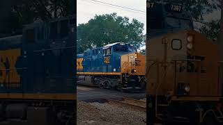 CSXT7387 Hybrid RL K5LA In Jesup GA On M421train csx railfan friendlycrew k5la [upl. by Nnylodnewg722]