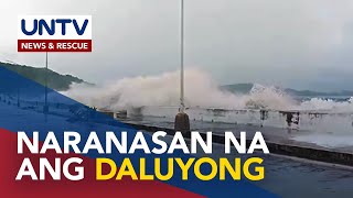 Storm surge nararanasan na sa ilang lugar sa Legazpi Albay [upl. by Mcnair7]