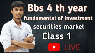 Bbs 4 th year investment Security market old is gold problem solved class 1 [upl. by Enneiviv240]