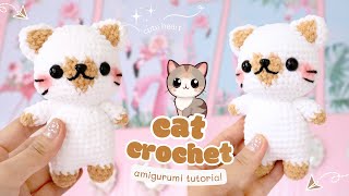 Heart Cat Crochet  🇺🇲🇪🇦 Sub  Free Amigurumi Pattern amp Tutorial  Ganchillo Gato [upl. by Nalak]