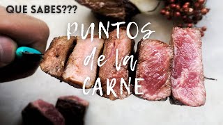 Cuales son los PUNTOS de cocción de la CARNE  short [upl. by Elsinore]