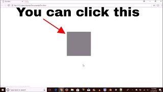 How to make a clickable div in HTML and CSS [upl. by Giavani]