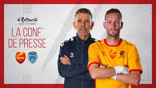 J29  Conférence de presse davantmatch QRM  ESTAC JL Garcia amp B Leroy [upl. by Dnalsor]