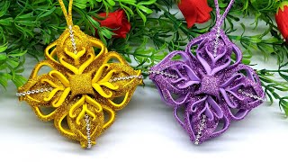 Low Budget Christmas Decor  Christmas Tree Ornaments Making at Home  Christmas Trends 2024  DIY [upl. by Archibaldo9]