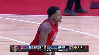 Justin Brownlee HITS GAME WINNER for Brgy Ginebra vs Meralco 🔥  PBA Season 49 Governors Cup [upl. by Nylcsoj430]