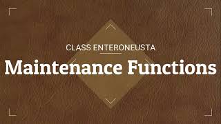 Maintenance Functions  Class Enteropneusta Acornworms  Zoology C l Ch 1BScPart 2Pak Botanist [upl. by Tudor84]