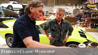 Lambo No 6 Vintage V12 Power Roars Back  Tyrrells Classic Workshop [upl. by Anitnuahs]