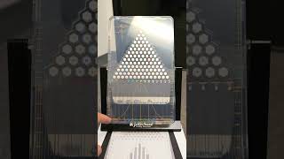 Galton board demonstrating probability mathisfun galtonboard gauss pascal fibonacci statistics [upl. by Beaver]