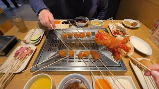 AllYouCanEat Deep Fried Skewers Buffet [upl. by Innattirb]