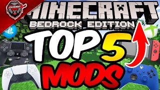 Top 5 Bedrock Mods on Console  PS4PS5XBOXPESWITCH [upl. by Euqinomahs]