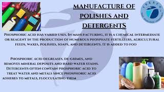 Phosphoric acid  Introduction Uses in various sectors Properties [upl. by Thaddaus953]