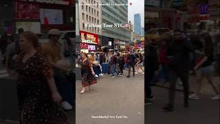 🇺🇲 Walking Tour In New York City travel newyorkcityviews newyork4k timessquare4k shortsfeed [upl. by Nyleaj]