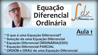 GRINGS  Equações Diferenciais Ordinárias  Aula 1 [upl. by Nebeur]