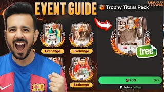 F2P GUIDE  HOW TO GET 600 TROPHY TITAN TOKEN amp FREE 105 RATED PLAYER [upl. by Ynatil]