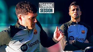 CANCELO amp CHRISTENSEN BACK AT TRAINING  FC Barcelona training 🔵🔴 [upl. by Rodolph315]