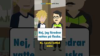 Learn Swedish Do you drink tap water shorts [upl. by Korfonta299]