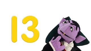 Sesame Street The Counts Number Of The Day Song 13  Mirrored [upl. by Gerge717]