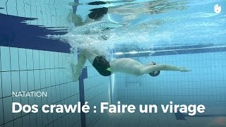 Comment faire un virage  Dos crawlé [upl. by Bowie468]