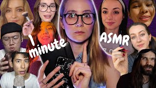 1 Minute ASMR with ASMRtist Friends [upl. by Weed]