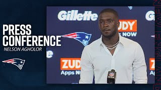 Nelson Agholor Talks 1st TD as a New England Patriot  Press Conference [upl. by Eatnohs310]