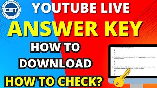 MBA CET ANSWER KEY 2024  How to Check MBA CET Answer Key 2024 [upl. by Zenger470]