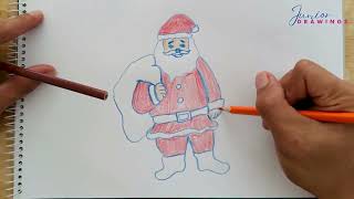 How to Draw Santa Claus  Junior Drawings [upl. by Netloc]