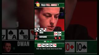 Can Tom Dwan fold the Full House poker [upl. by Chap]