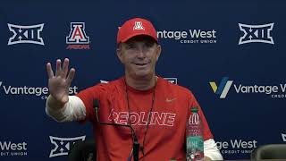 Arizona Football Press Conference  Brent Brennan [upl. by Dnomzed]