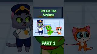 Learn Airport Safety Rules 💙 ✈️ ⚠️ Part 1 ❤️ shorts babyshorts kidsvideo animation [upl. by Anauqes]