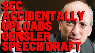 SEC Gensler Private Speech Notes ACCIDENTALLY POSTED ON OFFICIAL WEBSITE [upl. by Sander]