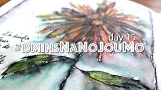 15minsNaNoJouMo Day 15  watercolor with the Elegant Writer marker [upl. by Carolle]