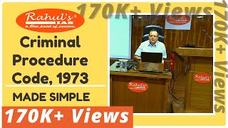 CRIMINAL PROCEDURE CODE 1973 MADE SIMPLE  APPROACH TO BEGIN CRPC BY RAHUL SIR  Rahuls IAS [upl. by Nelubez]